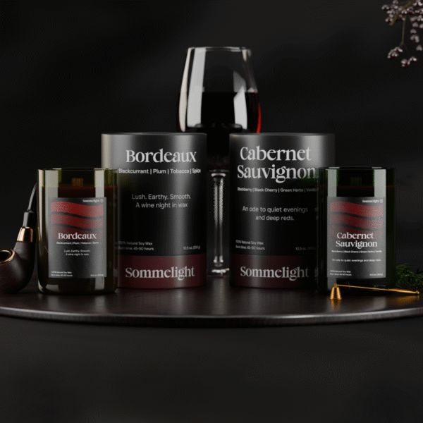 Red Wine Twin Pack Cabernet Sauvignon and Bordeaux candle